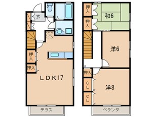 やまてタウンハウスの物件間取画像